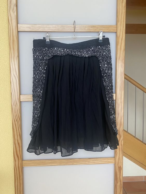 Jupe Évasée Taille 44 – Marron Foncé – Neuve Sans Étiquettes