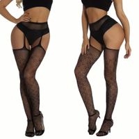 Collant con Calze a rete nere, sexy e eleganti- nuovi, one s
