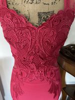 Spitzenkleid Sommerkleid Cocktailkleid Gr 38 Farbe Koralle
