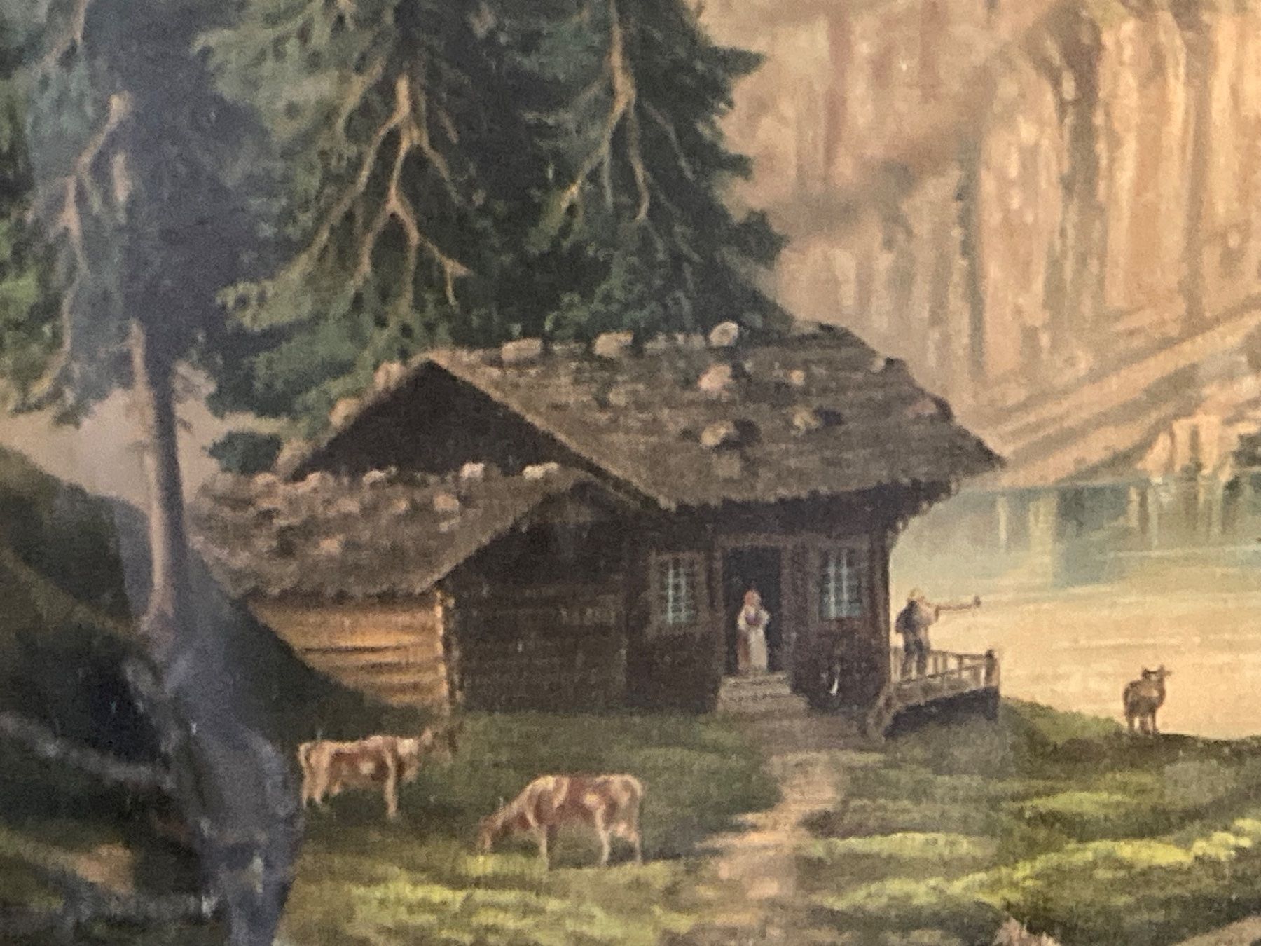 Dipinti: Antikes 3D Bild Collage Oeschinensee anonym – Usato da Bern venduto da Jwpm66 3