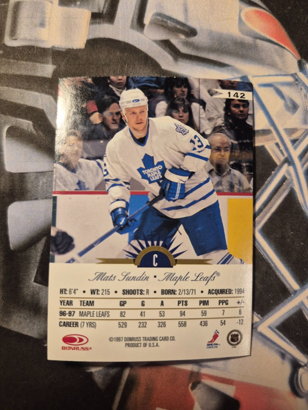 NHL Carte collezionabili: NHL Mats Sundin Toronto Maple Leafs – Usato da Treiten venduto da Sauber73 1
