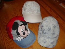 3 Caps für Kleinkind bis 9 Monate