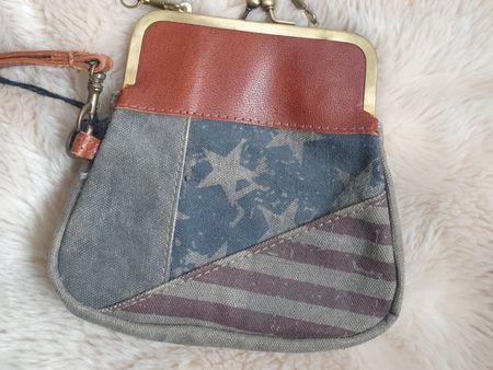 NEU MIT EDIKETT TASCHE LEDER von Mona B CLUTCH UMHÄNGETASCHE