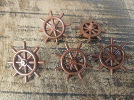 lego 4790a lot de 5 pièces Reddish Brown Boat, Ship's Wheel
