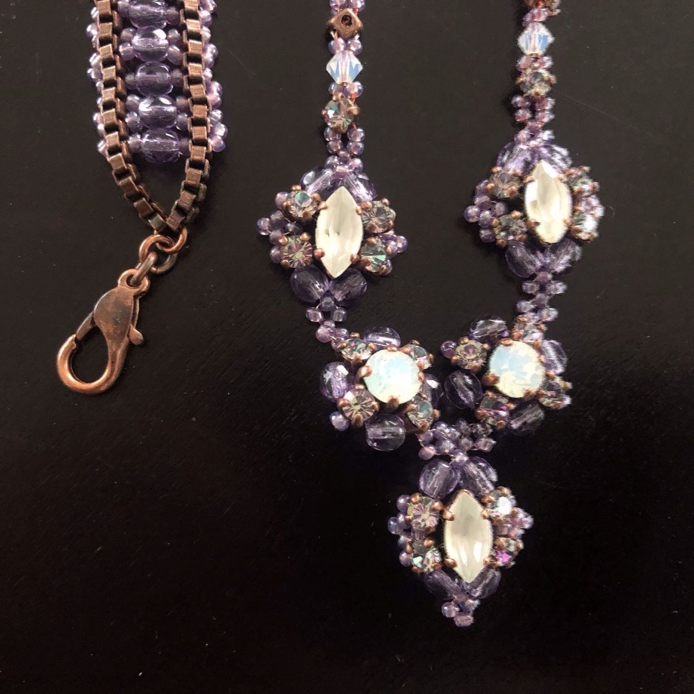 Catenine: DUO HALSKETTE UND ARMBAND, LILA – Usato da Meggen venduto da Meggeni 4