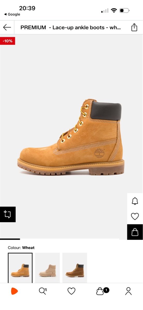 Timberland Scarpe da uomo: Timberland Wheat Nubuck Leather Boots - Size 40 EU. – Nuovo (secondo la descrizione) da Burgdorf venduto da karam86