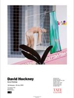 David Hockney Seven Paintings 1992 vintage exhibition poster
