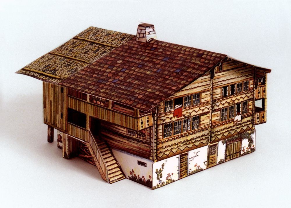 Kit di modellismo & Modellini statici: Modellbogen "Berner Bauernhaus" im Massstab 1:90 – Usato da Luzern venduto da orl_fdy8 5
