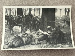 Fotodruck 6x9cm Schlacht an den masurischen Seen 1914