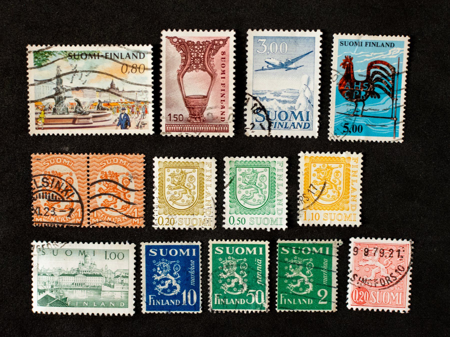 Alle Briefmarken: Lot timbres Finlande – Gebraucht aus Belmont-sur-Yverdon von bichet02