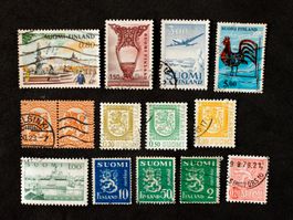 Lot timbres Finlande