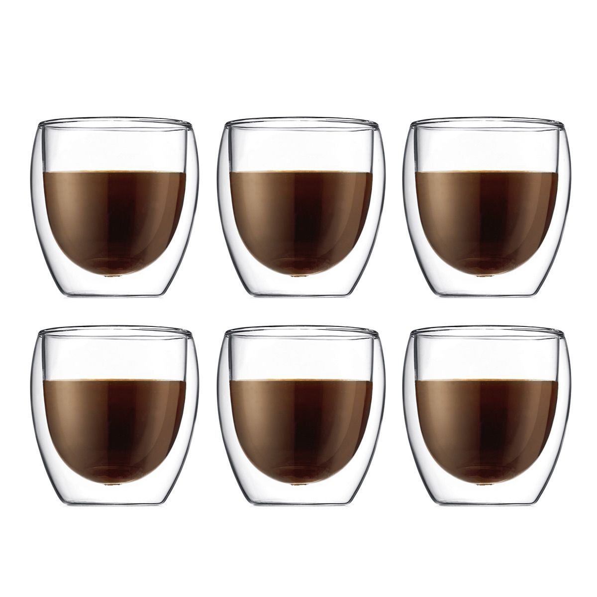Bicchieri: 6er Set Doppelwandige Gläser 250ml – Nuovo e nell'imballaggio originale da Châtelaine venduto da topshop.switzerland