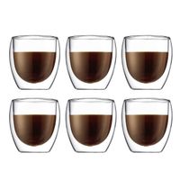 6er Set Doppelwandige Gläser 250ml