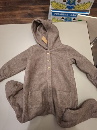 Bären Kuschel Overall für Herbst Winter, Grösse 80