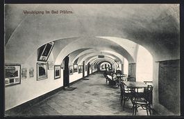 AK Bad Pfäfers, Cafe im Wandelgang