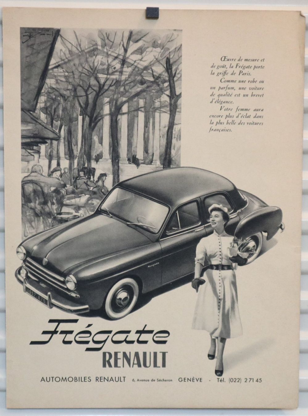 Foto & Immagini: Werbung 1953 Renault Fregate / Jezler – Usato da Eschenbach SG venduto da Astalavista