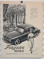 Werbung 1953 Renault Fregate / Jezler