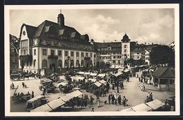 Herisau, Belebte Szene auf dem Marktplat