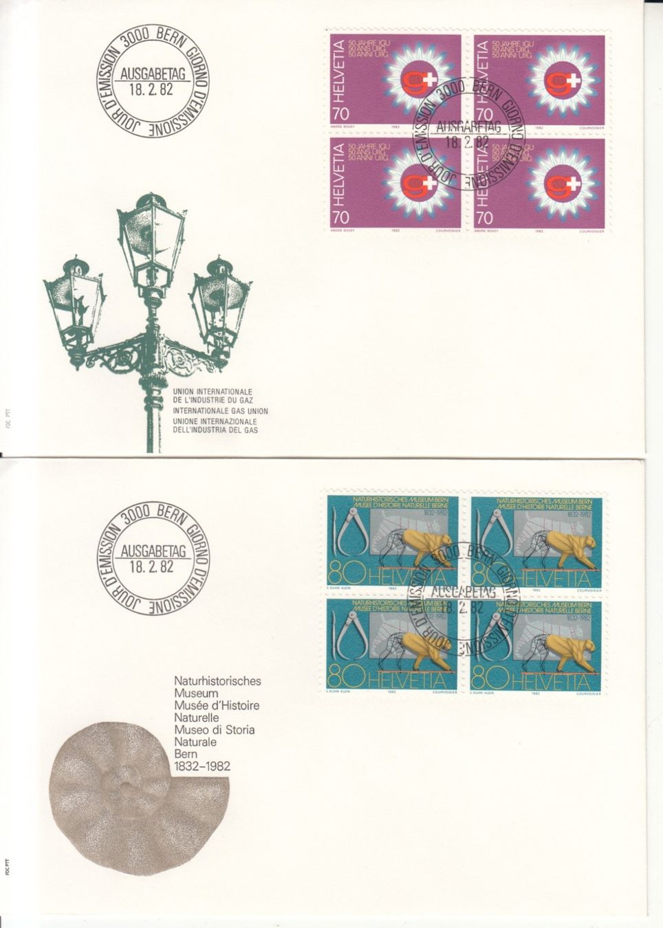 Tutti i francobolli: SBK 663 - 667 im 4er-Block FDC – Usato da Bürglen TG venduto da StampGraf 2