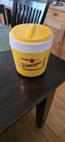 Schweppes Eiskübel Gelb Vintage Marke Stewart  England