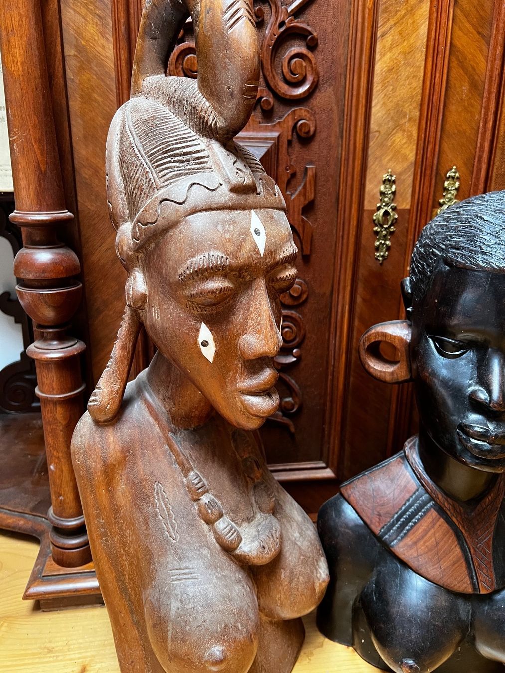 Sculture & Statue: Afrikanische Kunst Holzschnitt Buste – Usato da Riehen venduto da MaestroImperatore 3