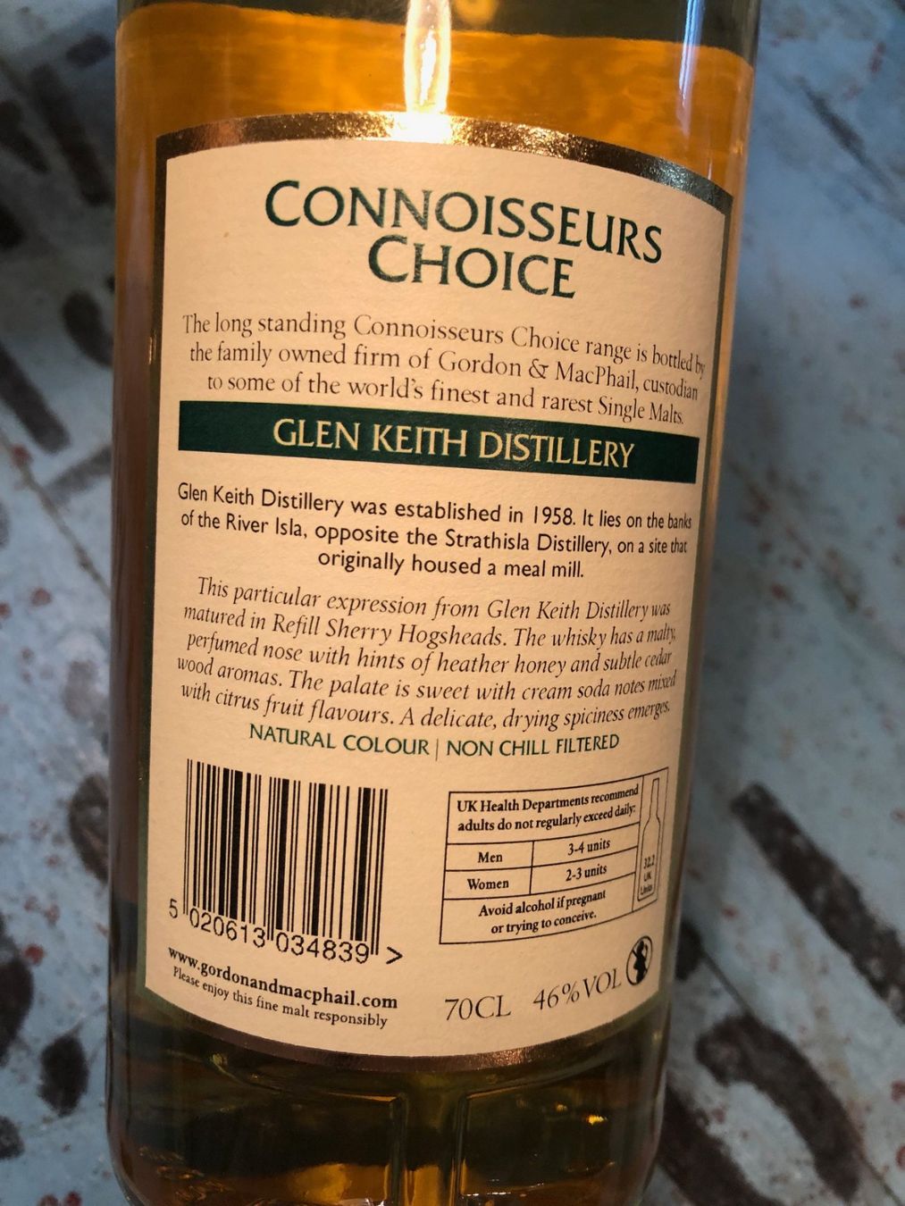 Bevande alcoliche: Glen Keith Connoisseurs Choice 1996 – Nuovo e nell'imballaggio originale da Aarwangen venduto da concorde58 3