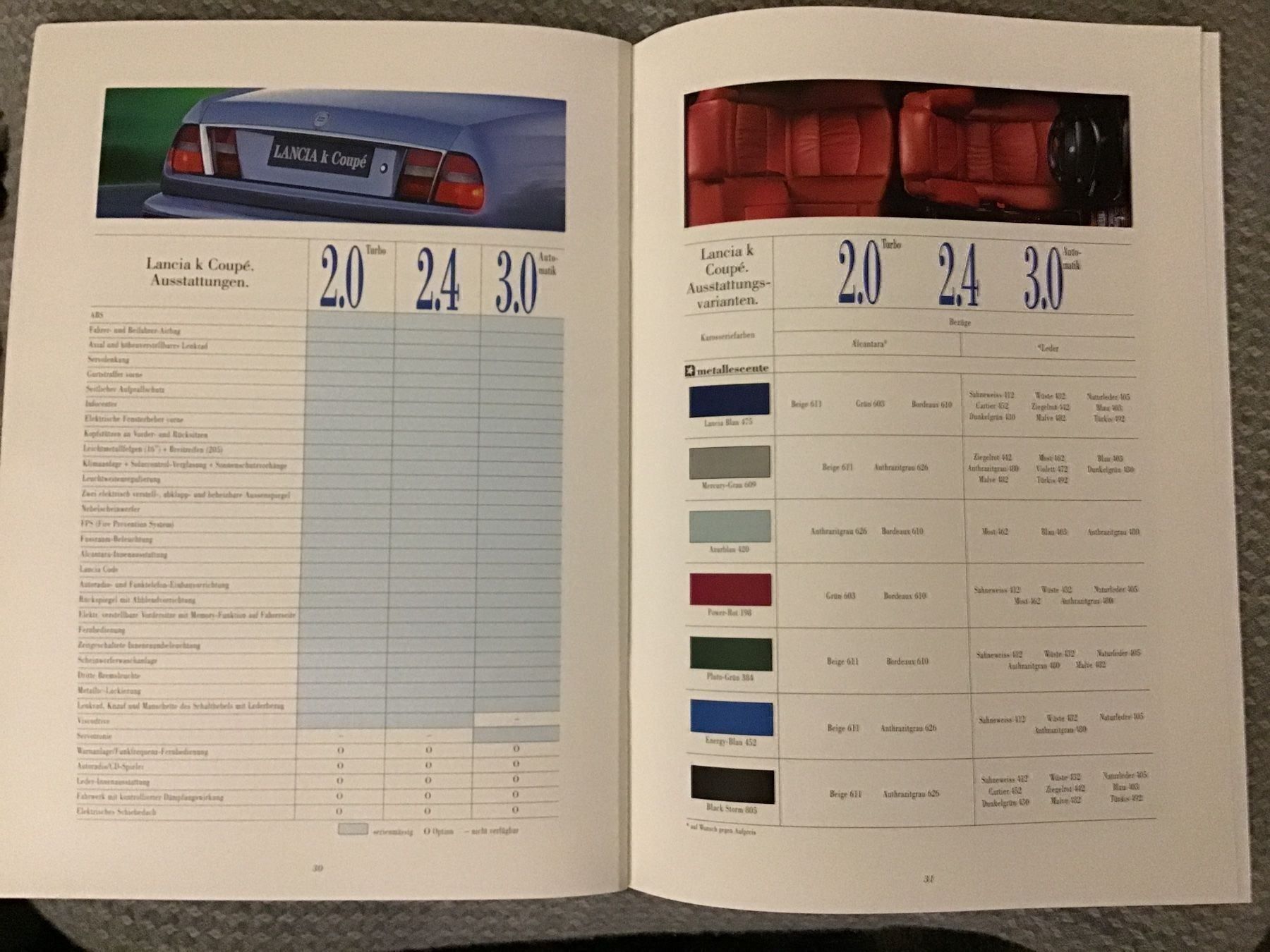 Lancia Documenti: Lancia Kappa Verkaufsprospekt 2.1997 – Usato da Scherzingen venduto da Starseller62 7