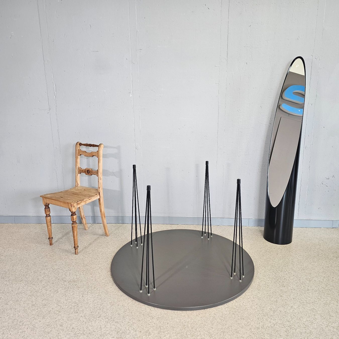 Tavoli: Vintage Hairpin Table, Dining Table, Esstisch rund 110cm – Usato da Nottwil venduto da Wondewa-Shop 2
