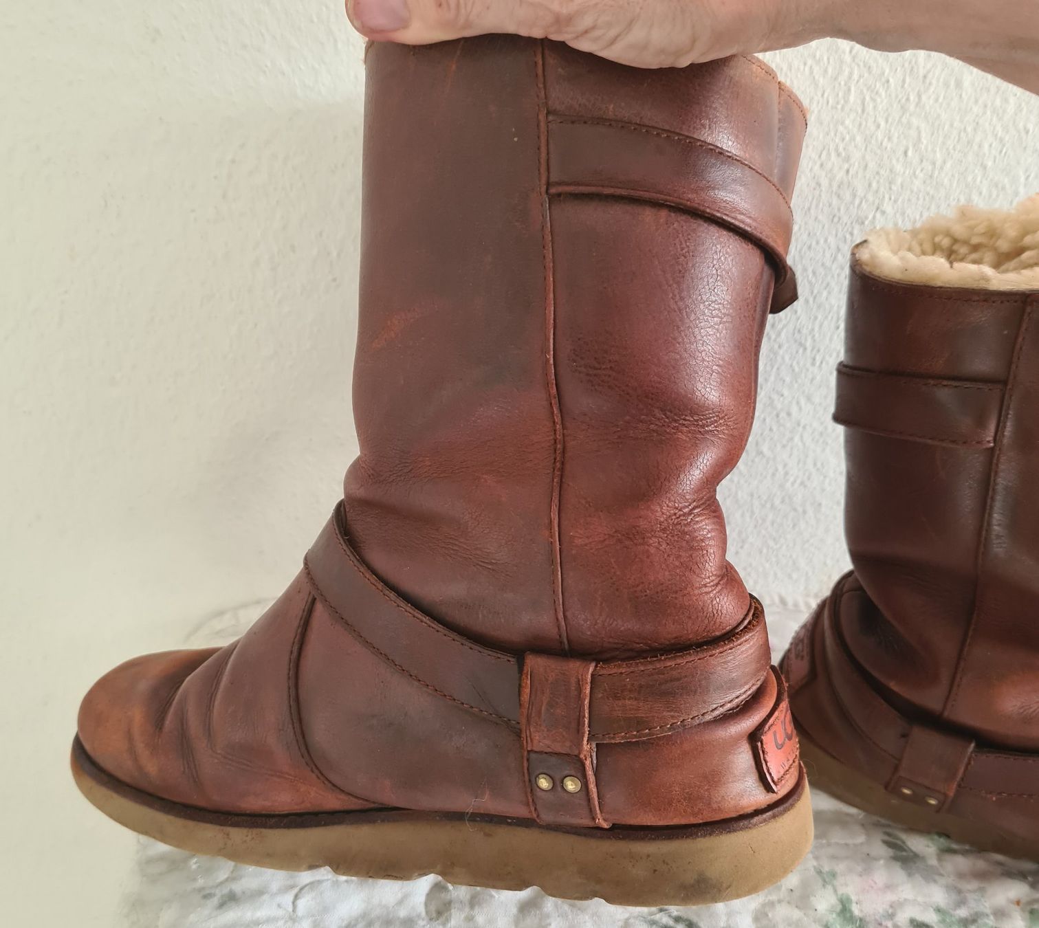 Ugg Scarpe da uomo: UGG Stiefel Leder braun, Grösse 38, gebraucht – Usato da Winterthur venduto da bibummi 6