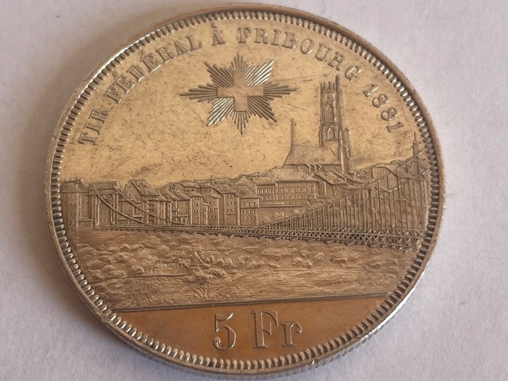 Médaille Argent 1886 Union Tir De France Par H. Dubois, Collection