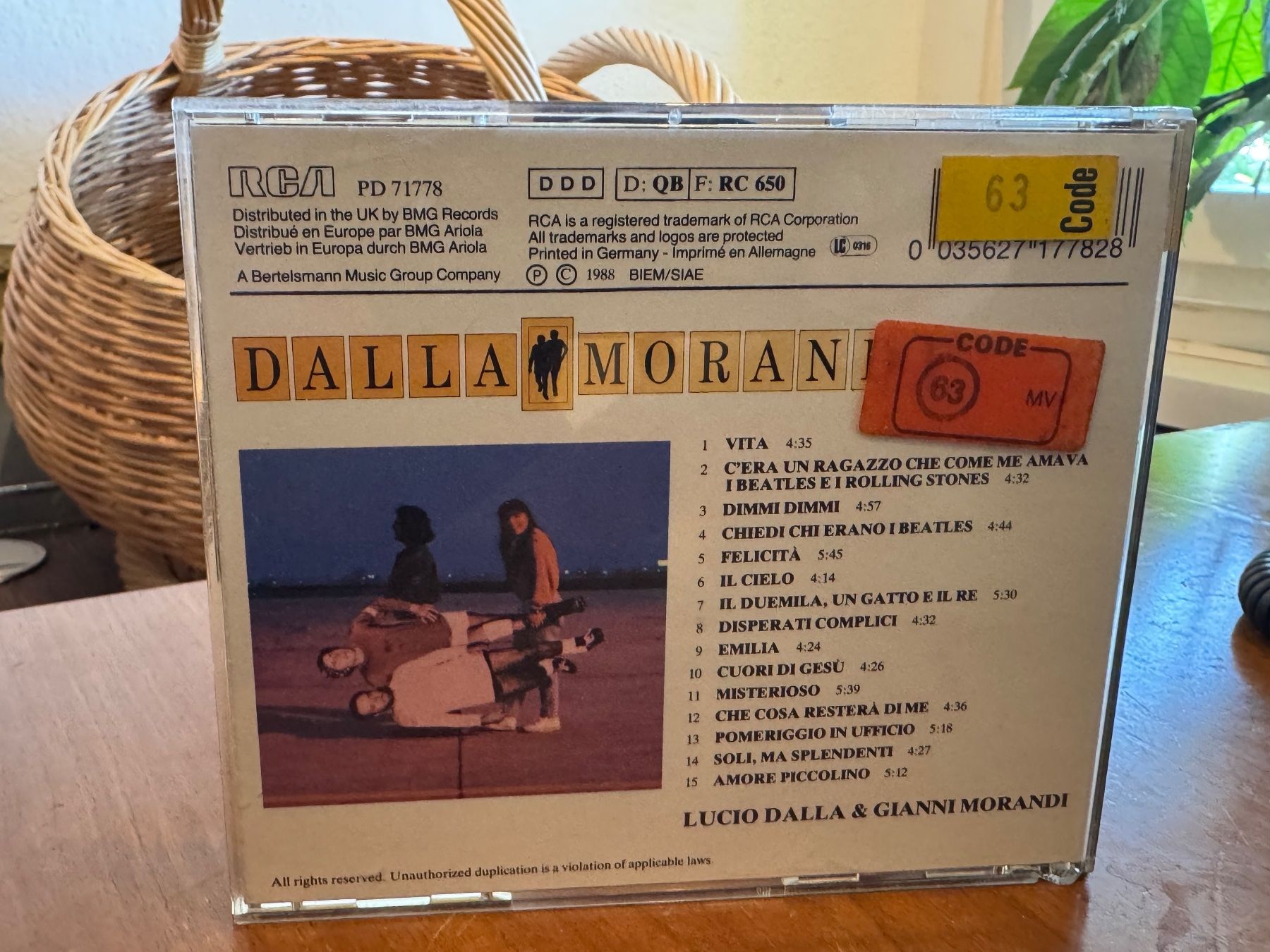 CD: Dalla / Morandi - HG41B – Usato da Küsnacht ZH venduto da pdproject 1