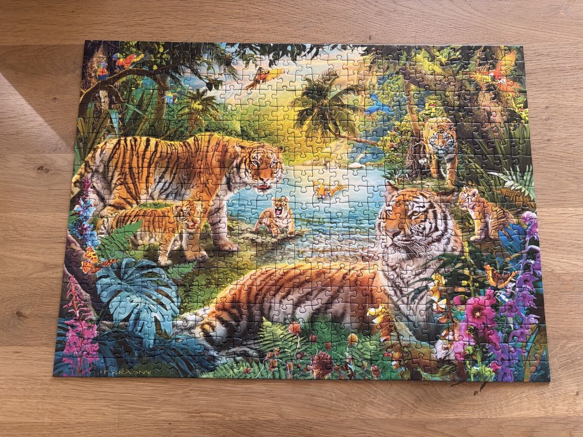 Ravensburger Puzzle: Puzzle Tiger 500 Teile – Usato da Laupersdorf venduto da eliza23