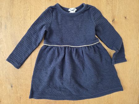 H&M Kleid, Gr. 92, dunkelblau, Mädchen, Röckli