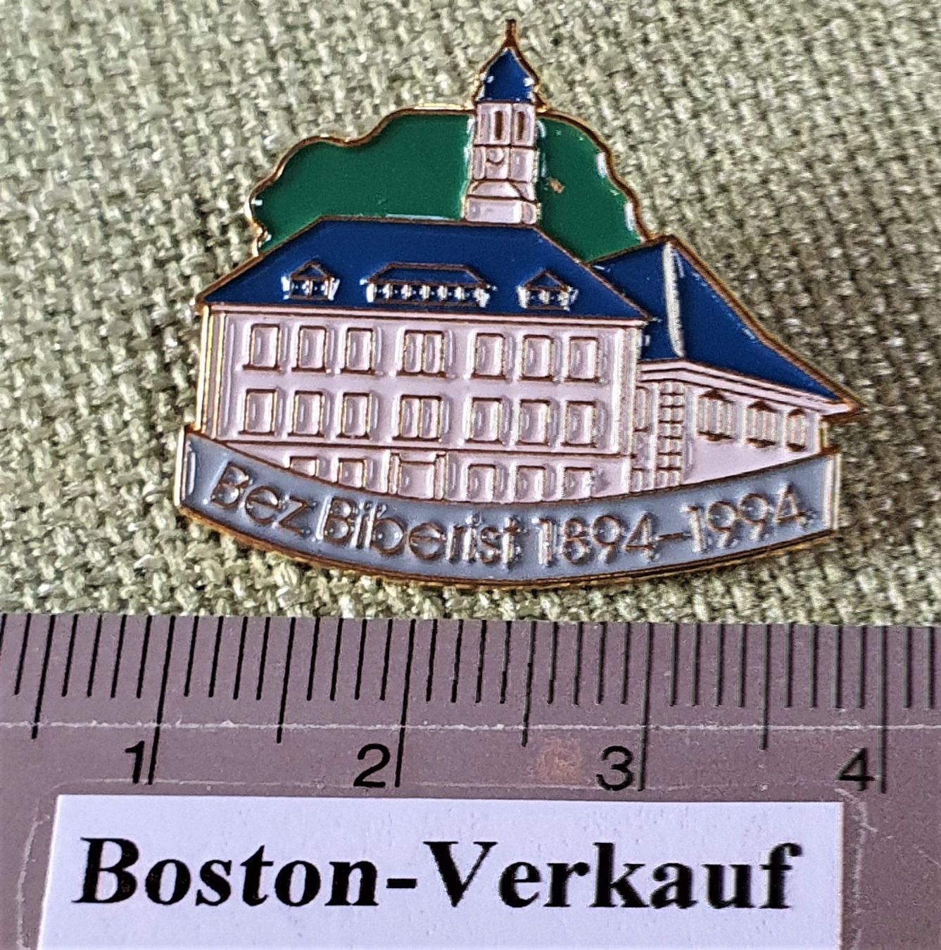 Tutti i francobolli: B631 - Pin Bez Biberist 1894 - 1994 – Usato da Reinach BL venduto da Boston-Verkauf 1