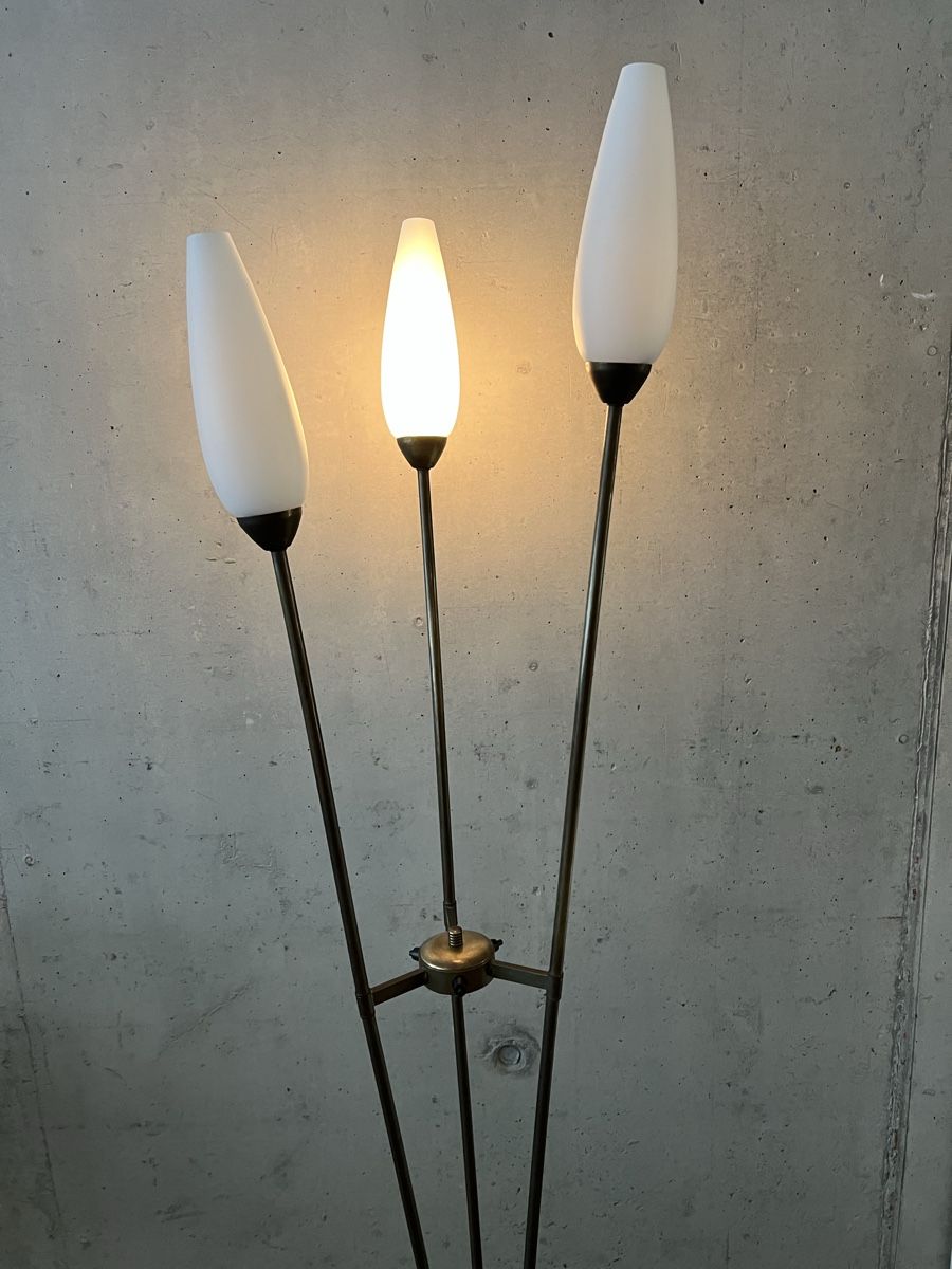 Lampen: Mid Century Ständerleuchte Messing – Gebraucht aus Wabern von La-Vitrine 5