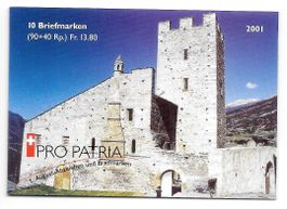Markenheftchen Pro Patria Nr 13 Bischofsschloss Leuk 2001 **