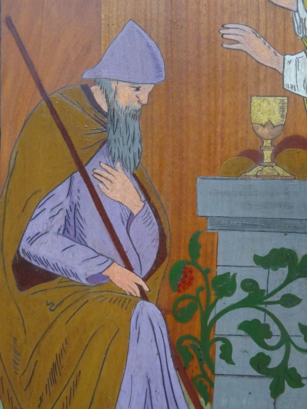 Gemälde: König Melchisedek mit Abraham / Ikone – Gebraucht aus Esslingen von eintagammeer 3