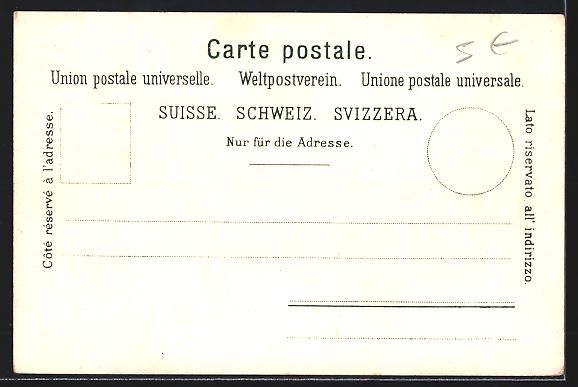Ansichtskarten: Litho Luzernerin beim Löwendenkmal – Gebraucht aus Berlin von bartko-reher 1