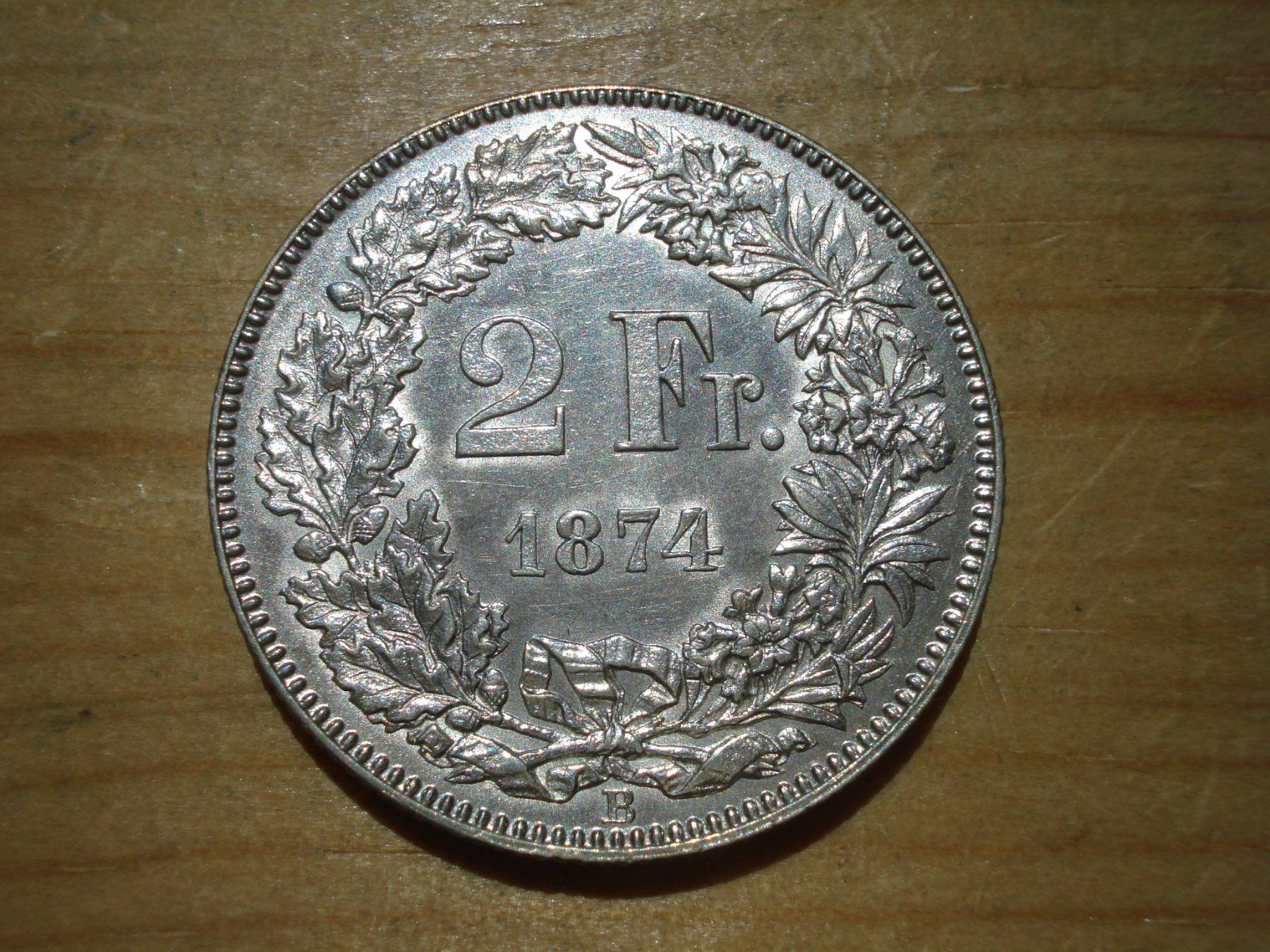 Tutti le monete: (H3) 2 Franken 1874 UNZ – Usato da Erlach venduto da Net-Coins