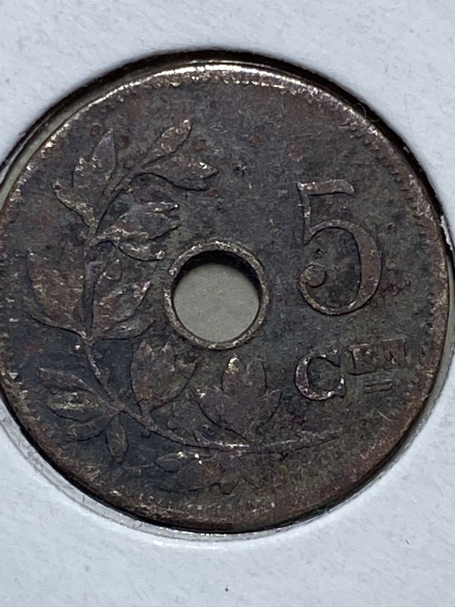 Alle Münzen: Belgique - 5 centimes - 1907 – Gebraucht aus Payerne von Mike1682 1