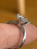 🌹🌹Luxus Elegante18/8 Ring 2ctSolitär Zirkonia Farbe:Silber