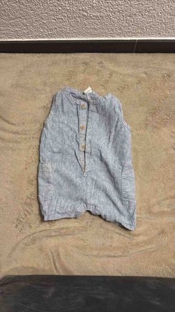 Baby Strampler gestreift blau weiss gebraucht