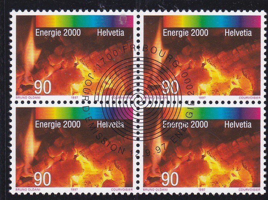 Tutti i francobolli: ET 4er Block Energie 2000 1997 – Nuovo (secondo la descrizione) da Schliern b. Köniz venduto da joni20 1