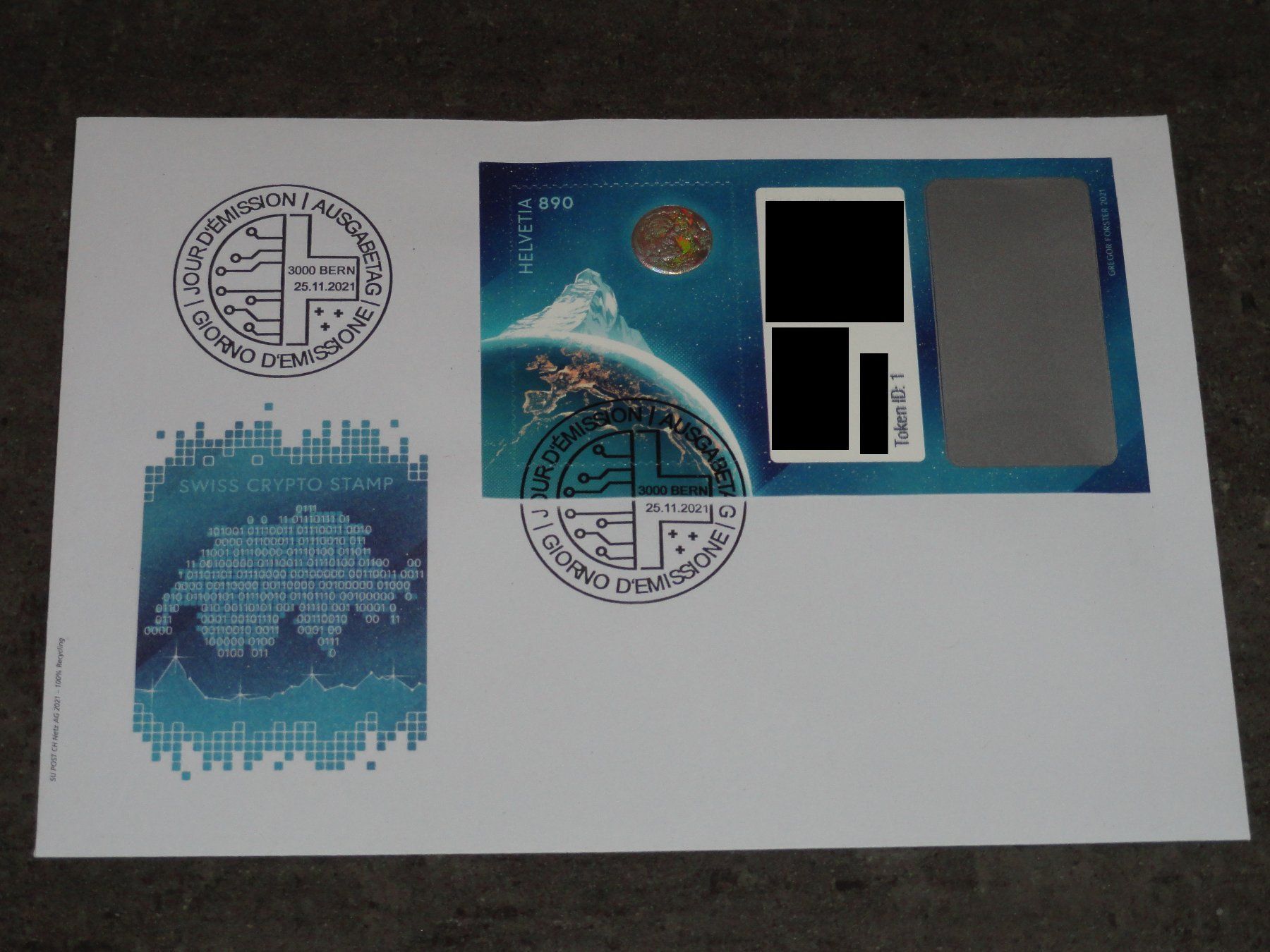 Alle Briefmarken: SwissCryptoStamp: FDC Sonderumschlag ID1 – Neu (gemäss Beschreibung) aus Dagmersellen von dribbeldrago10