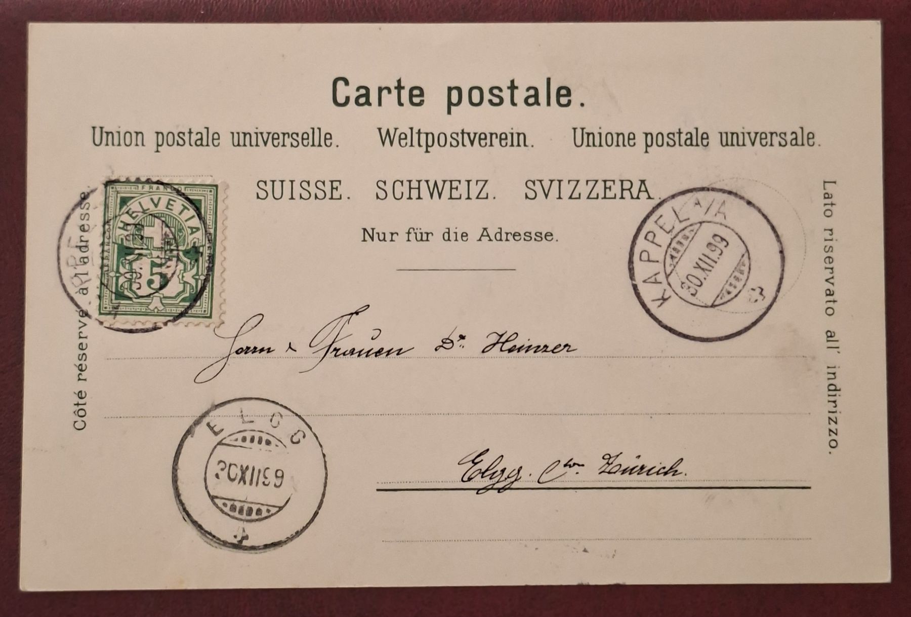 Cartoline postali: Gruss aus Kappel am Albis – Usato da Affoltern am Albis venduto da Ab_1.- 1