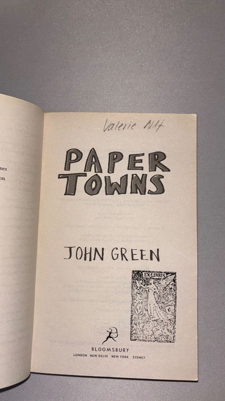 Libri: Paper Towns, John Green, Englisch – Usato da Richterswil venduto da valeriemnr 2