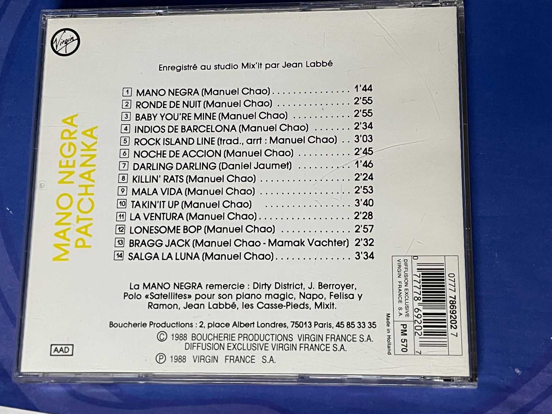 CD: Mano Negra – Usato da Muri b. Bern venduto da AdidasCollector 1