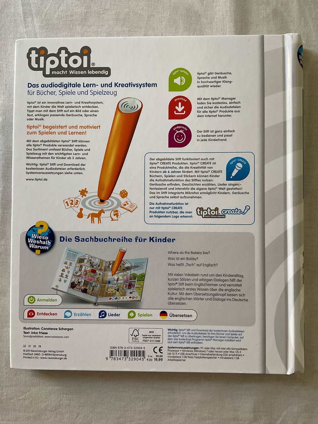 Libri: Wir lernen Englisch Tiptoi Buch – Usato da Dinhard venduto da R.B.G23 1