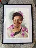 Handgemaltes Porträt von Harry Styles