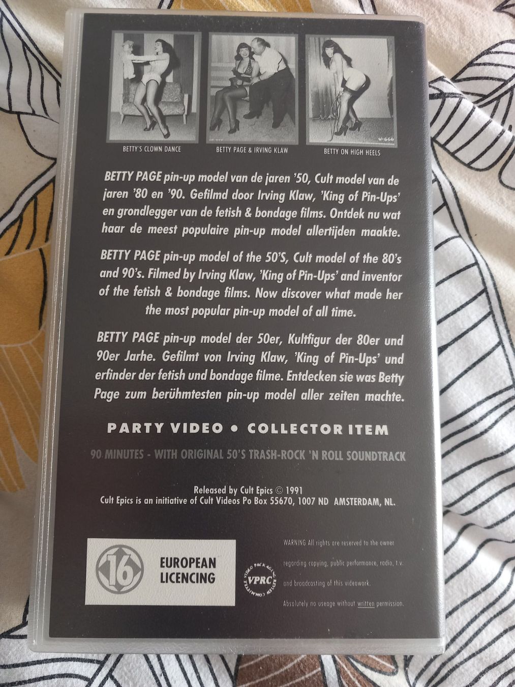 Tutti i VHS: Betty Page VHS rare – Usato da Genève venduto da GenevaLuxury 1